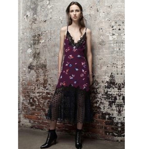 NWT Rebecca Taylor Silk Bellflower Slip Dress - Picture 3 of 8